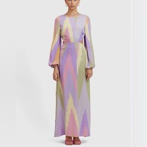 The Wolf Gang | Dresses | Wolf Gang Leona Elegant Maxi Long Sleeve Dress  Size Small | Poshmark